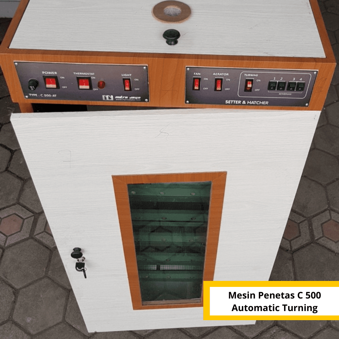 Mesin Tetas Rak Putar Otomatis (Automatic Turning) C-500 AT Mesin Penetas C 500 Automatic Turning